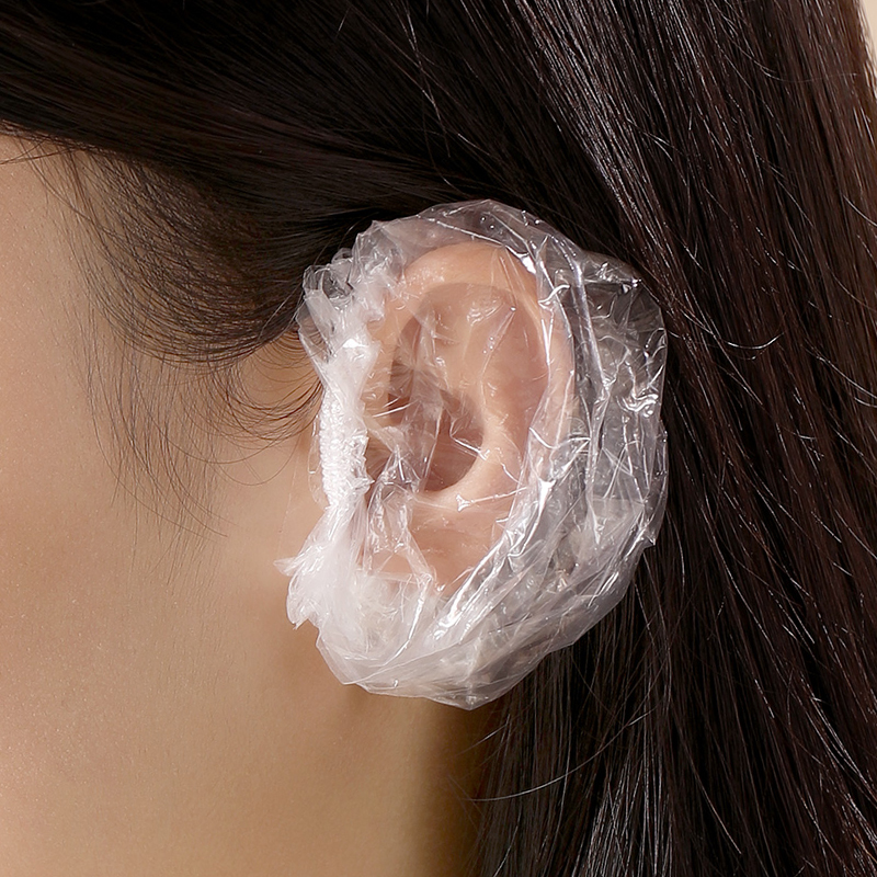 100 only disposable ear cover bathing waterproof ear cover washing head slapped ear-hole dyed hair care ear deity protective sheath