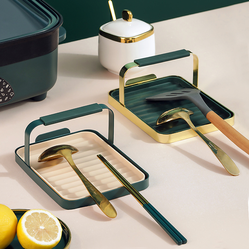 Kitchen Lid Rack Table Face Shelving Spoon For Spoon Saute Sautzer Turner Pan Spade shelf Contained Layer Shelf Case Board God