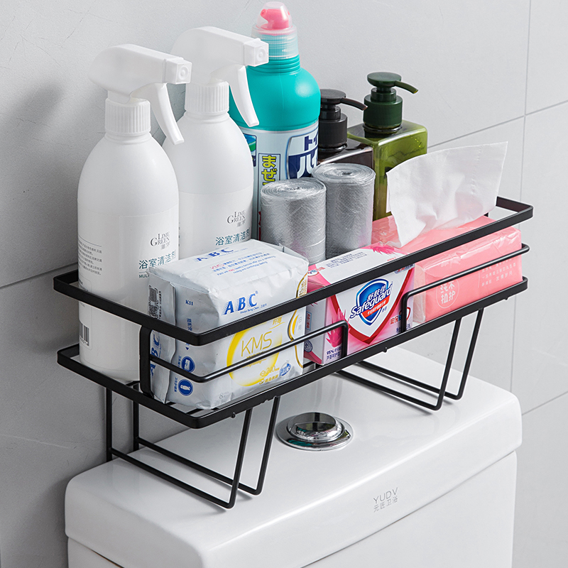 Dressing room Toilet Shelve above Perforated Bathroom Wall Wall-mounted Toilet Bathroom Washroom Wash Terrace storage rack