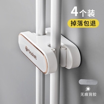 Mop Hook Free of punch Divine Instrumental Toilet Wall-mounted mop containing Mighty Viscose buckle mop clip