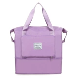 Складная спортивная сумка, черная сумка для путешествий для отдыха, водонепроницаемая сумка с разделителями, одежда для йоги, набор