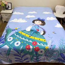 Cotton cotton polished cartoon sheets quilt cover pillowcase kindergarten baby baby newborn bedding processing custom