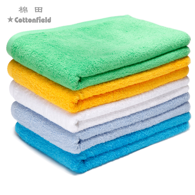 Cotton Field New Sanfan Cotton Plain Bath Towel Pure Cotton Soft and Comfortable Thickeneded Bath Towel Pure Cotton Bath Towel Y21010