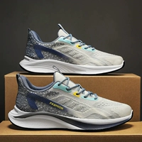 Осенняя новая стильная дышащая повседневная мужская обувь с тканой сеткой и мягкой подошвой, легкая модная универсальная спортивная обувь для мужчин