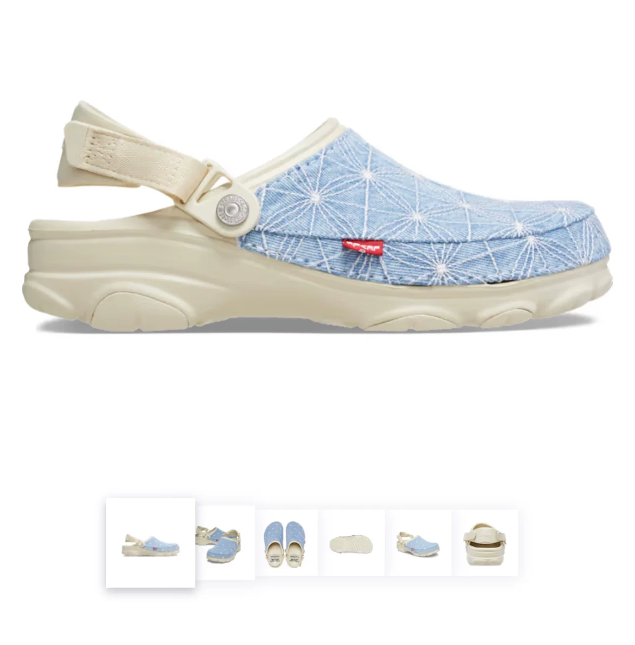 Супер редкий/распроданный Levi's X Crocs All Terrain Clog Livis ограниченная ко-брендовая коллекция