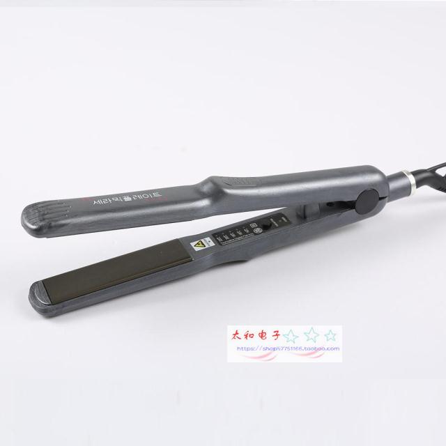 Hairdresser make-up artist special styling splint titanium electric hair clip straight splint five-speed thermostat hair straightener hair straightener
