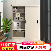 Yixinkang balcony cabinet lockers waterproof sunscreen home outdoor storage cabinets open air rainproof moisture-proof and debris cabinets