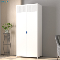 Nordic flowing cloud wardrobe home bedroom storage clothes cabinet small apartment type sewing locker with lock simple hanging wardrobe