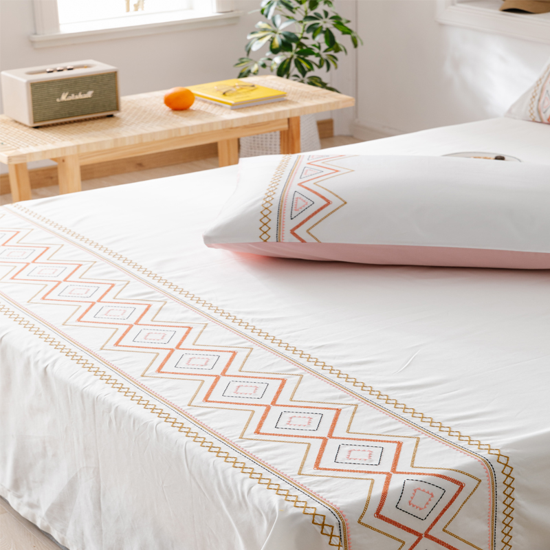 External trade tail 60 satin plain cotton single embroidery all cotton double sleeping single - sized 1 8m special price