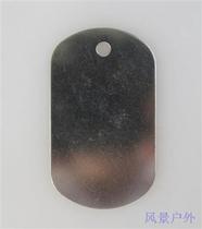 Stainless Steel Dog Tag Metal Card Polished Dog Tag Identity Card Not Curl Dog Tag dog tag