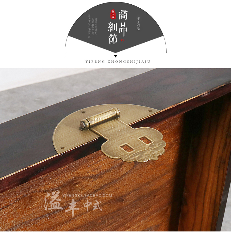 Mới Trung Quốc bàn cà phê gỗ rắn đơn giản hộp chính thức góc một số hộp cũ giả phòng khách cổ điển sơn đen bên một số ưu đãi đặc biệt - Cái hộp hộp gỗ