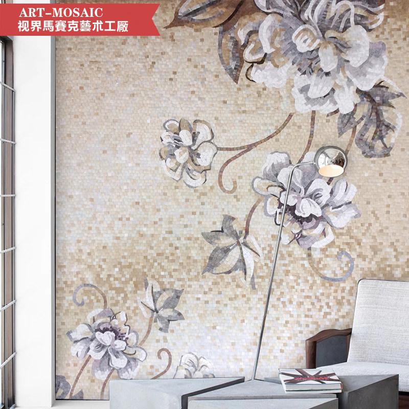 Mosaic Factory Simple Post-Modern Restaurant Postmodern Restaurant Background Wall Mosaic Art Tile Puzzle Screening