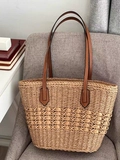 Плетеная соломенная вместительная и большая сумка через плечо, корзина для школьников и студентов, очень большая сумка на одно плечо, французский стиль