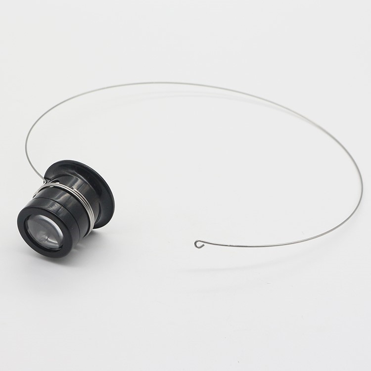Head-wearing magnifying eyepiece special steel ring blindfold steel wire and watch repair eye with magnifying glass cover ring