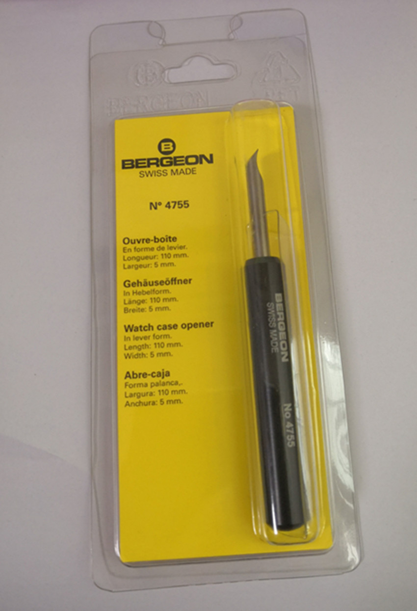 Watch repair tool Swiss imported bergeon 4755 crowbar opener open bottom cover knife open back cover