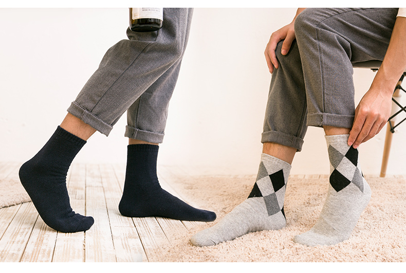 Vớ dày nam vớ cộng với nhung dày terry khăn vớ cotton dòng ống nam mùa thu và mùa đông vớ mùa đông nam tất vớ nữ