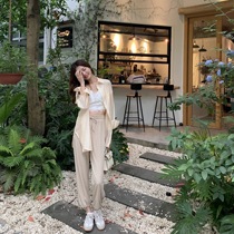 Fan team drunk in single product exclusive cupro ammonia silk pleated two wear trousers