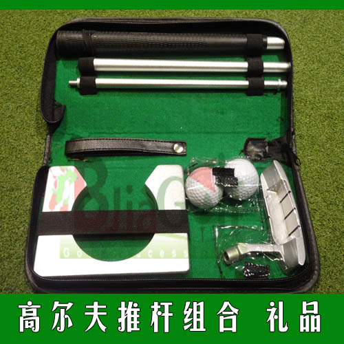 Golf putter small leather bag aluminum alloy putter aluminum alloy assembly putter golf gift practice push