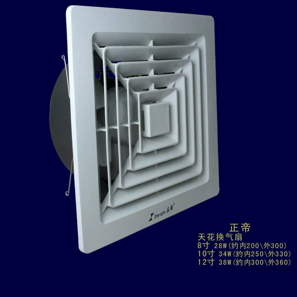 Zhongji fan Lightpool straight exhaust fan Suction fan 10 inches 250mm