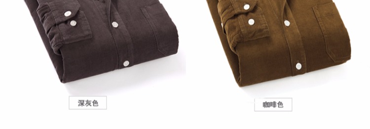 Shaba cotton mùa đông nam cộng với áo nhung nhung ấm áp dài tay giản dị cộng với áo nhung nam dày áo sơ mi kiểu nam