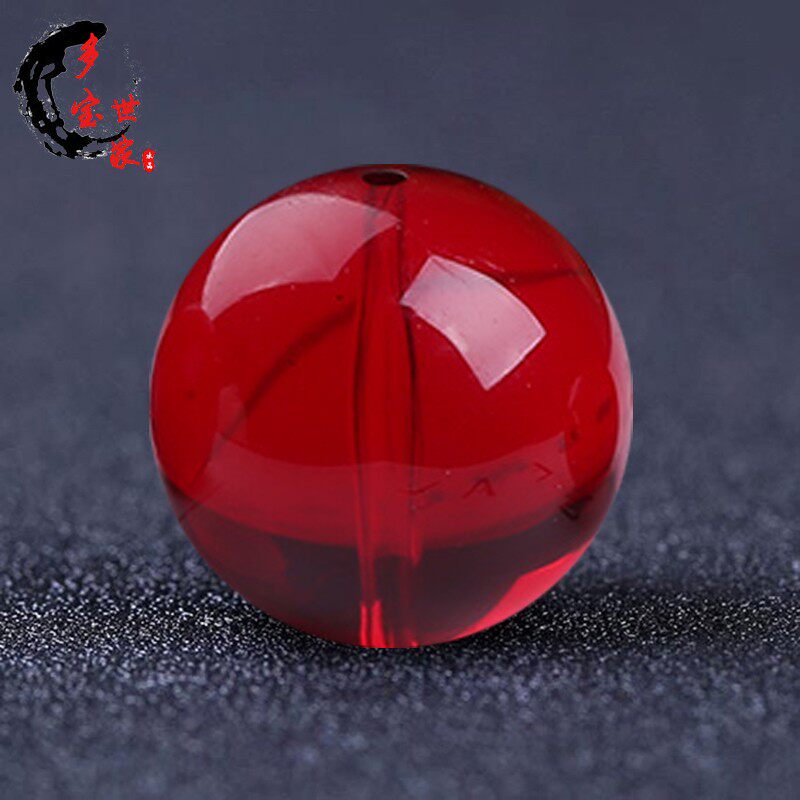 Blood Percy Beads Natural Water Purification Round Beads Original Stone Amber Honey Wax Single Beads Hand Alchemy Pearl Multi-Treasure Hand String Diy Accessories