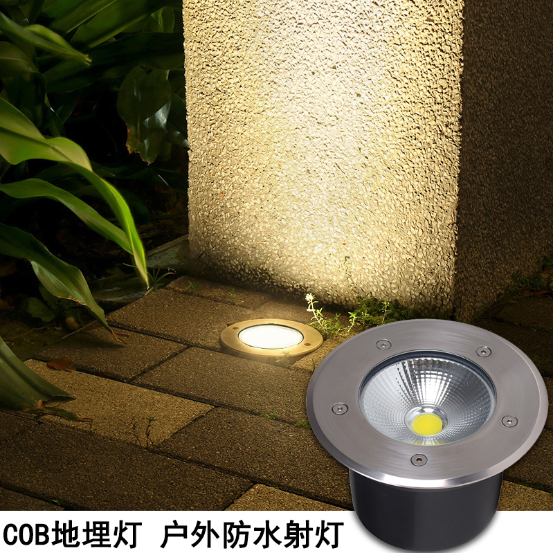 COB Lamp Courtyard Cottage LED Flood LightsPark Pillar Lamp Landscape Outdoor Waterproof Spotlight