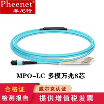 Custom section Finitt MPO-LC8 core OM3 multimode 10000 trillion 40G fiber jumper MTP fiber switch OM4