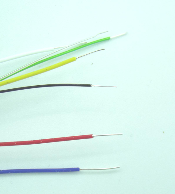 Single-strand ultra-fine high-temperature-resistant outer diameter 0.3mm connection jumper 1 piece 0.15mm silver-plated copper wire signal emission line