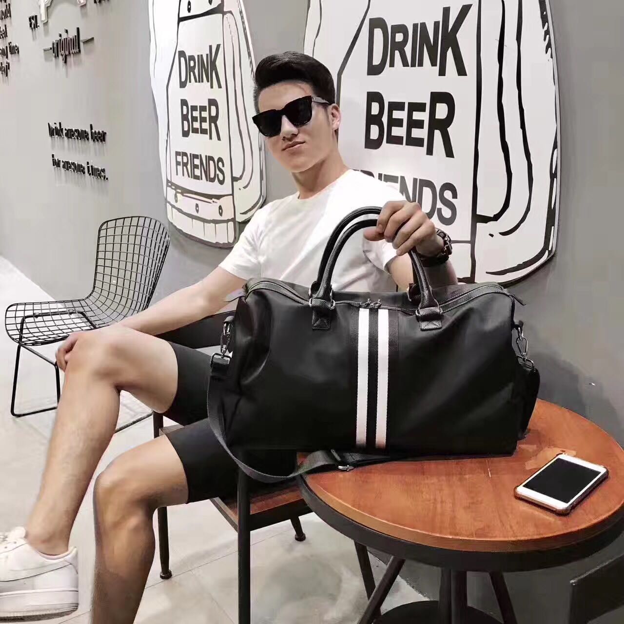 Túi du lịch nữ Hàn Quốc túi ngắn khoảng cách công suất lớn nữ túi duffel nhỏ túi du lịch thể thao túi thể thao nam túi - Túi du lịch các loại túi du lịch