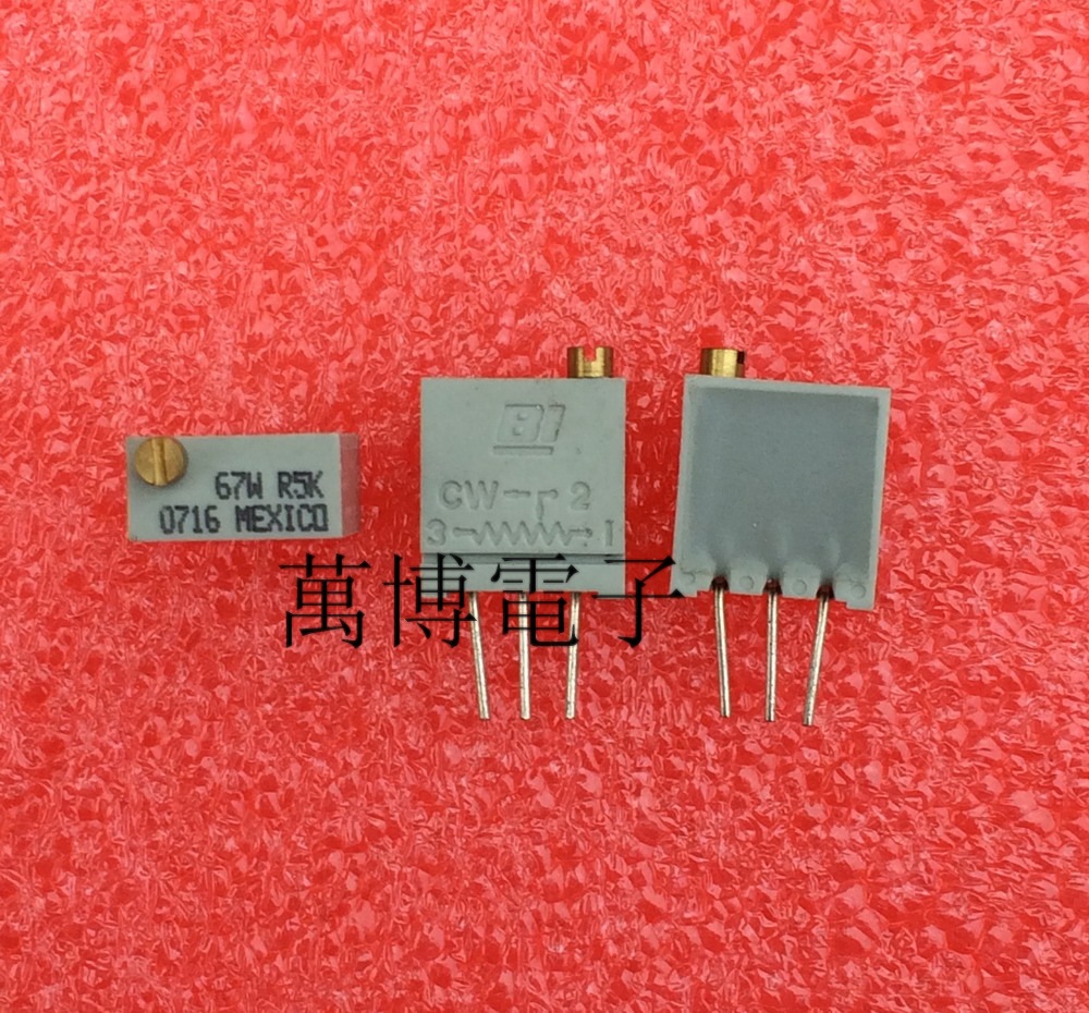 5K BI A start selling the United States precision adjustable 67W series 5000 Ohm adjustable resistor made in Mexico