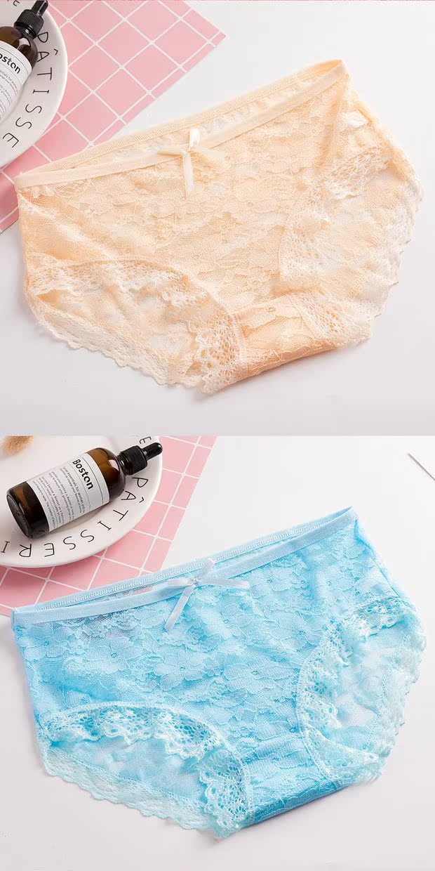 Sexy liền mạch lưới quần lót nữ quần lót trong suốt ren bông nhanh chóng khô cám dỗ eo thấp tam giác đồ lót bán buôn quần lót su