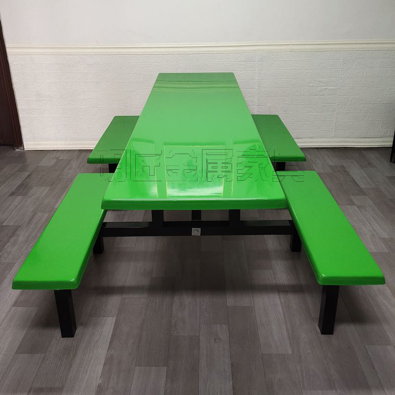 Manufacturer direct fiber glass fiber 8 people sectional dining table factory canteen dining table and chairs for dining and chairs outdoor dining table