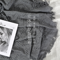 ins three-dimensional pattern background cloth net red photo props decoration cake food photography tablecloth nail area decoration