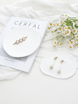 Ceramic Disc Mesh Red High Level Ins Ornament Pendulum PHOTO Decorative Props Photography Small Objects Ambience Creative Background