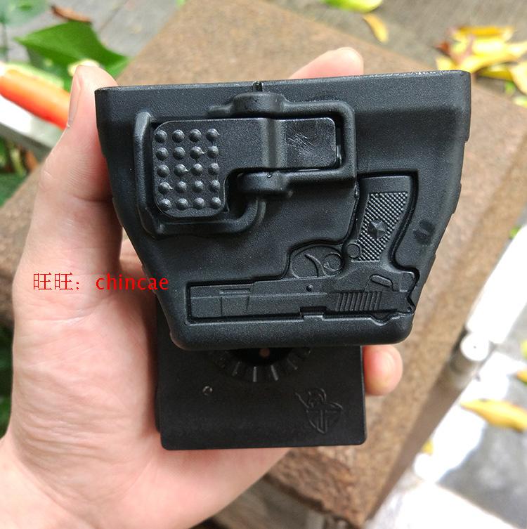 New standard rose gold waist rotating plastic steel cuff bag quick pull set asp cuff set plate cuff universal eight-piece set belt