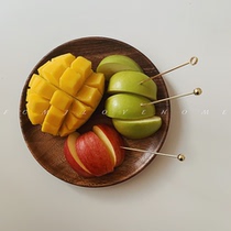 FCMJ Korea ins fruit sign snack bar stainless steel sandwich sign cocktail sign