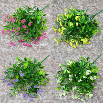 Single fake flower Plastic flower simulation bouquet Single bouquet Pastoral small fake flower Decorative flowers Dried flowers Silk flowers Flower arrangement Cloth flowers