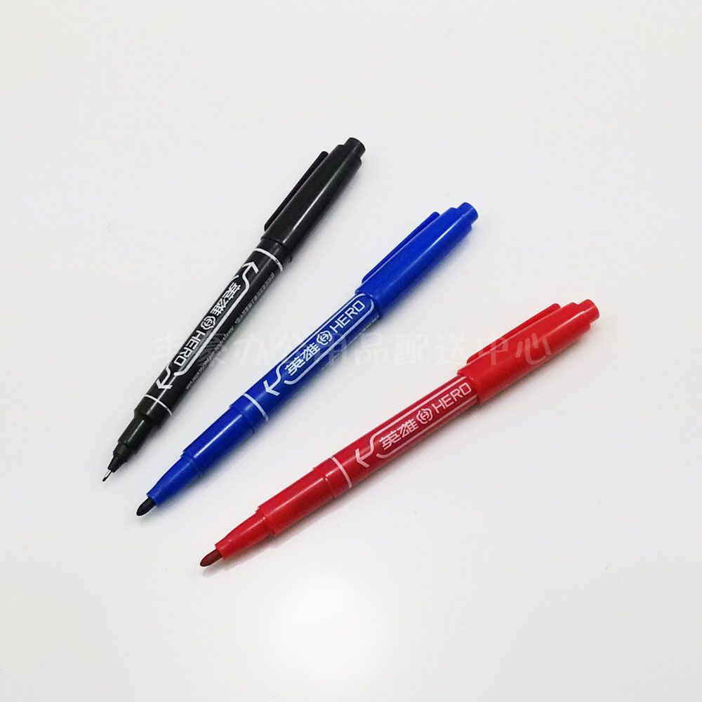 Small double-headed marker pen erasable water-based marker pen water-based pen painting children's hook line pen art pen
