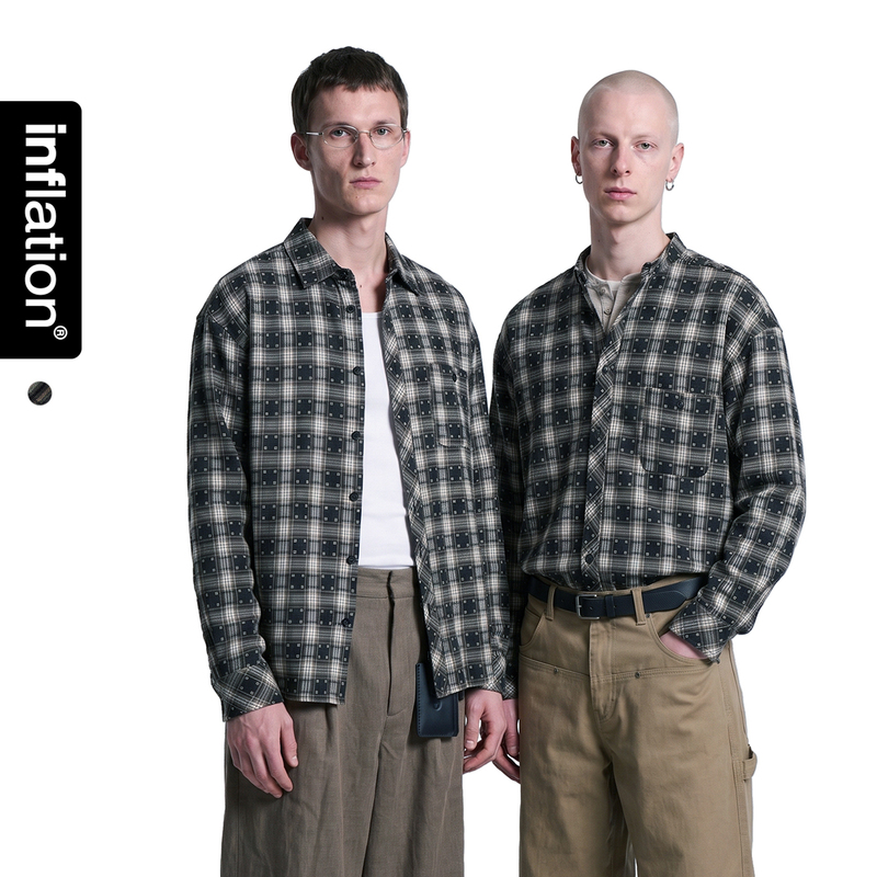 American Street Retro Casual Plaid Long-Sleeved Shirt for Men and Women 2026 Autum Trendy Brand Loose Shoulder Shirt Jacket American Street Retro Casual Plaid Long-Sleeved Shirt for Men and Women 2026 Autum Trendy Brand Loose Shoulder Shirt Jacket