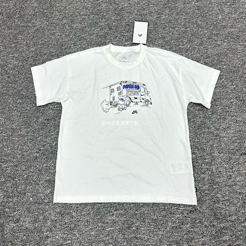 Authentic Nike/Nike Summer Breathable Sports Casual Round-Neck Short-Sleeved Pure Cotton T-Shirt for Men and Women in Summer Hq3226