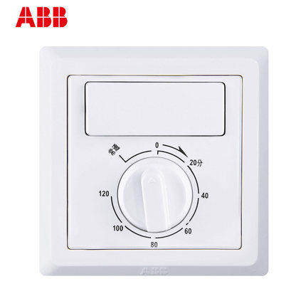 ABB timing switch De Yiya white open and timer household 86 type air exchanger fan single control timing AE411