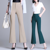 Micro Horn Women Casual Pants 2021 Summer new high waist elastic body Skinny Fish Tail Trousers outside wearing underpants