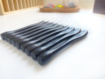 Shanghai brand crochet round tail Ebony handle hook needle pure hand precision throwing needle hand knitting material bag tool