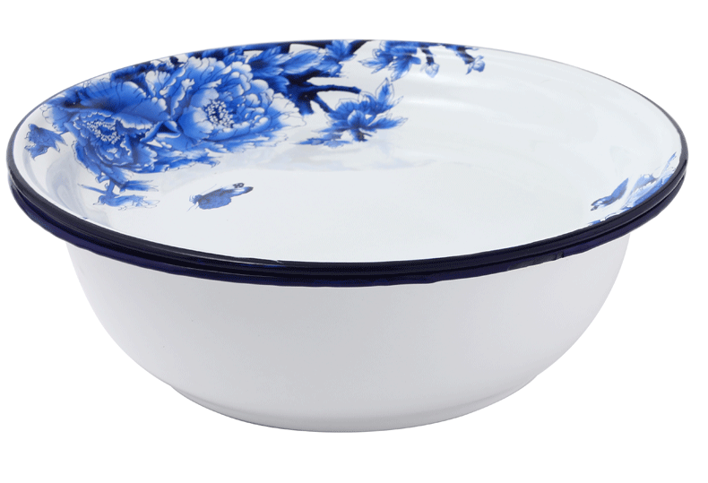 Enamel POTS with cover with freight insurance 】 【 soup basin Enamel plate compote tea tray Enamel basin basin soup basin