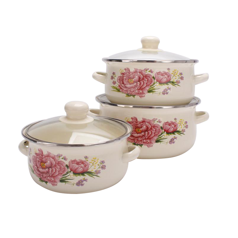 /enamel porcelain boiled rainbow such as bowl with freight insurance 】 【 16-20 cm practical three - piece can boil medicine/enamel soup bowl