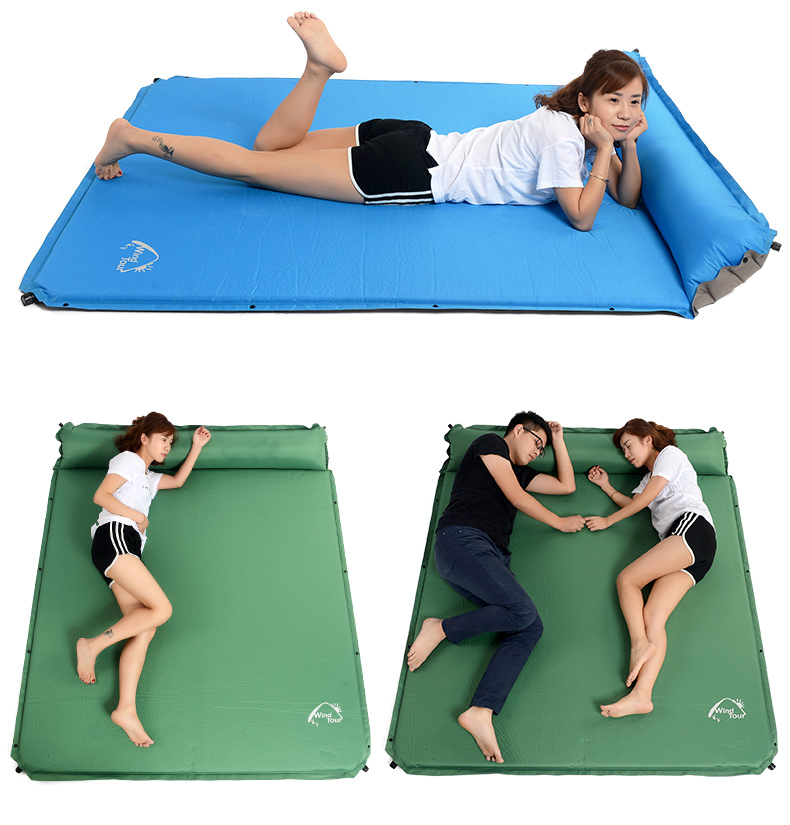 Tự động bơm đệm ngoài trời lều ngủ pad di động dày lên ngoài trời lĩnh vực ba ba thảm cắm trại - Thảm chống ẩm / Mat / Gối chieu ngu van phong