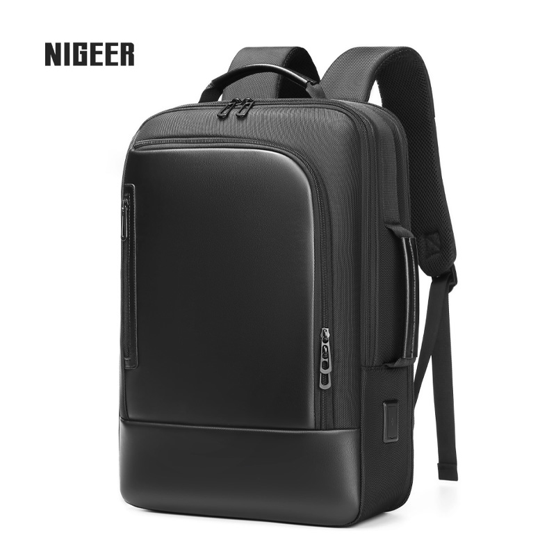 Nigel Business Double Shoulder Bag Men's Fashion Brief Multifunction Large Capacity Student School Bag 15 6 inch Computer Shoulder Bag