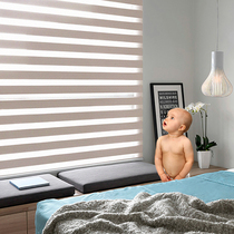 Lifting roller blinds shading curtains thickened double-layer soft yarn curtains blinds kitchen bedroom bathroom balcony roller blinds