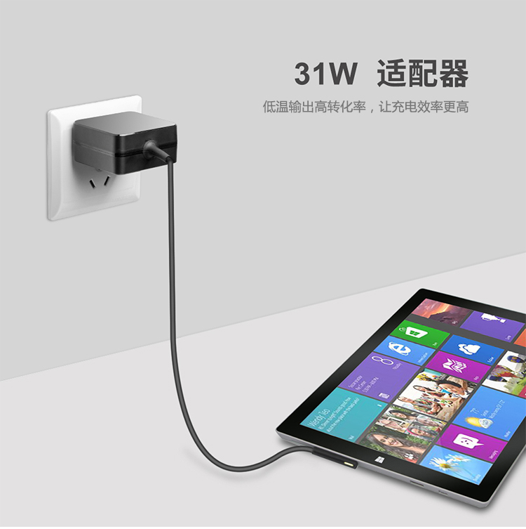 Microsoft bề mặt viên nén Pro3 pro4 portable power adapter sạc 12V2.58A - Phụ kiện máy tính bảng cường lực ipad