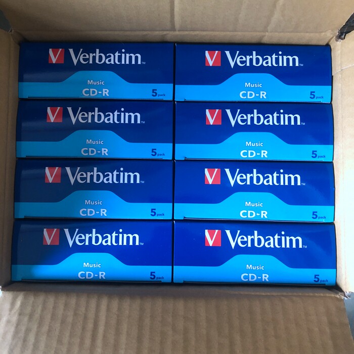 Verbatim Music CD CD CD CD Single tablet 700M 80 min Music without distortion car onboard enthusiast blank 40X unit production